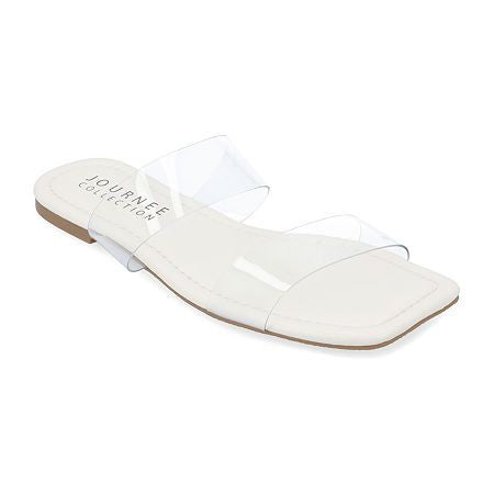 Transparent Strap Flat Sandals