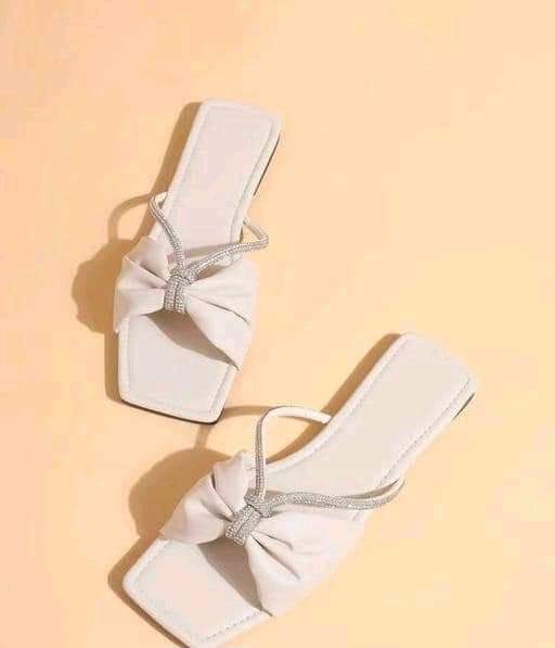Women’s Stylish Bow Slippers with Rhinestone Straps – 4 Colors – Size 37-41 in Pakistan