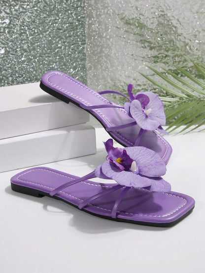 trandi new arrivels Flower Flat Slippers for women