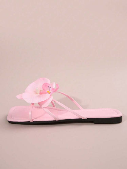 trandi new arrivels Flower Flat Slippers for women