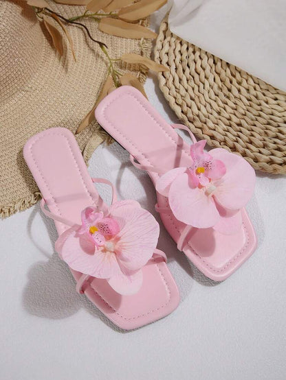 trandi new arrivels Flower Flat Slippers for women