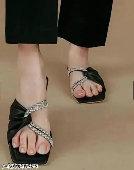 Rhinestone Sandals | Elegant Square Toe Sliders with Crystal Embellishments