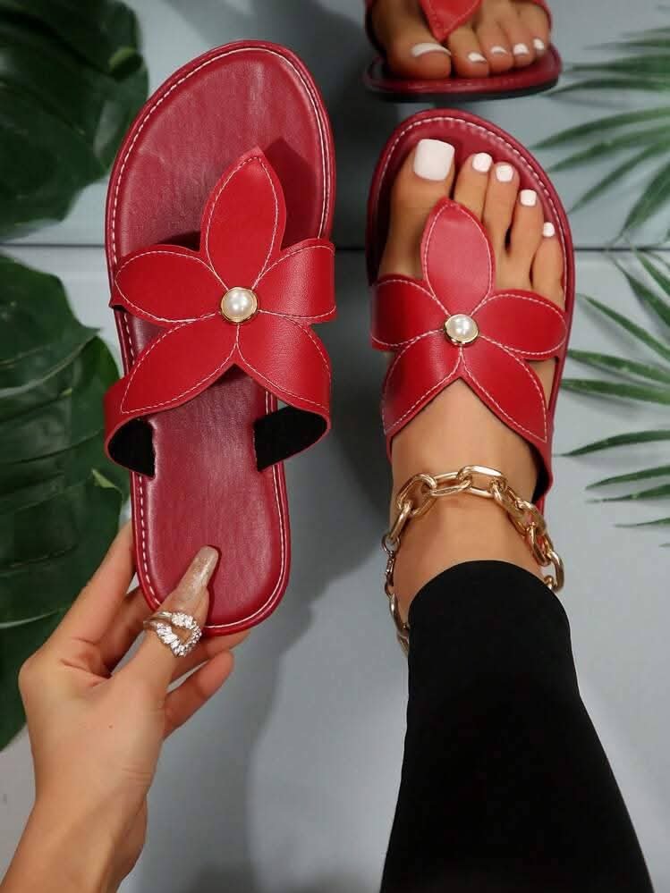 Women's Elegant Pointed Bow Flats - Slingback Ballet Flats | Black & Beige | Size 36-41